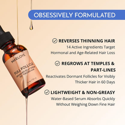 Maelove Full Follicle Advanced Scalp Serum with Peptides and Growth Factors