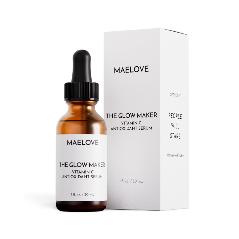 MAELOVE Glow Maker Vitamin C Serum with Vitamin E & Ferulic Acid, 1 fl oz